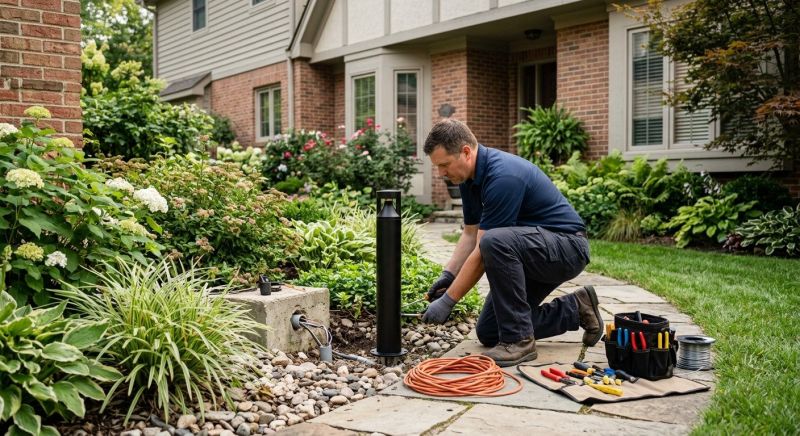 Pond Lighting Installation in Denver, CO