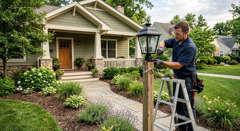 Terrace Lighting Installation in Pasadena, CA